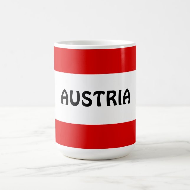 Taza De Café Austria, bandera (Centro)