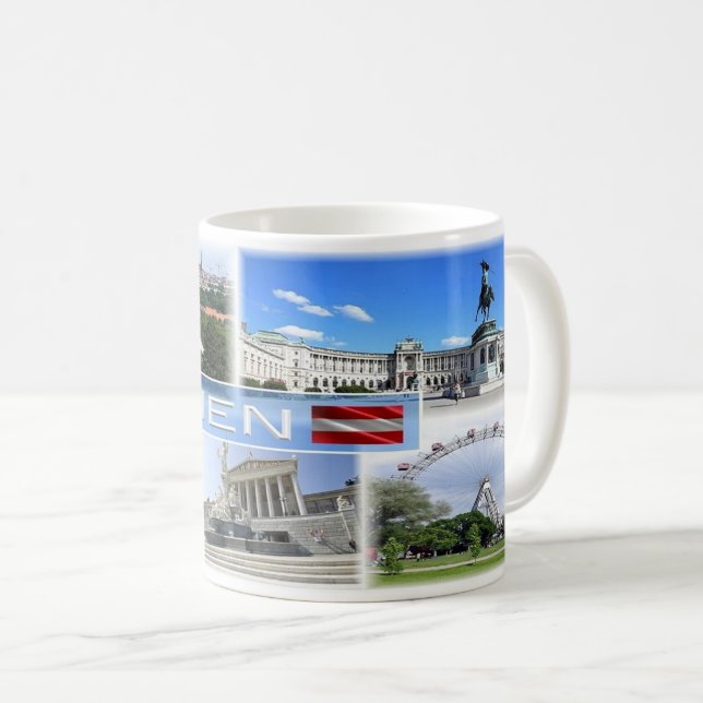Taza De Café Austria - Wien - (Anverso derecho)