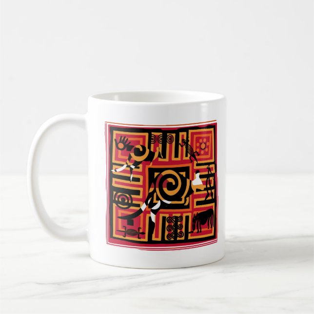 Taza De Café Auténtico arte aborigen (Izquierda)