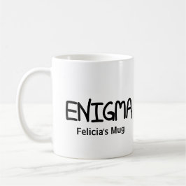 Taza De Café Authentic Hand-lettered Cool Word Enigma