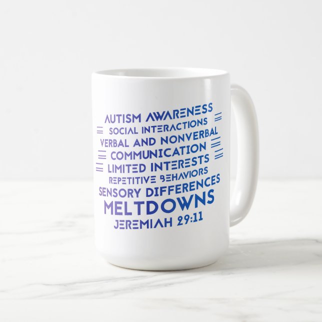 Taza De Café Autism Awareness Classic Mug (Anverso derecho)