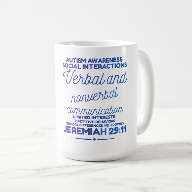 Taza De Café Autism Awareness Classic Mug (Anverso derecho)