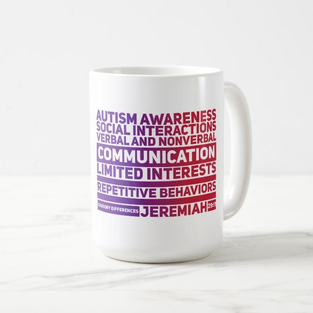 Taza De Café Autism Awareness Classic Mug (Anverso derecho)
