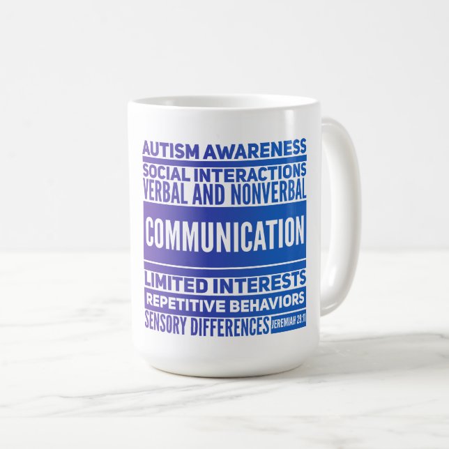 Taza De Café Autism Awareness Classic Mug (Anverso derecho)