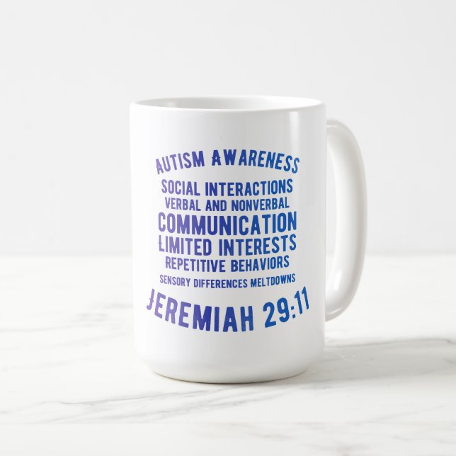 Taza De Café Autism Awareness Classic Mug (Anverso derecho)