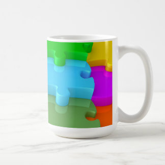 Taza De Café Autism Awareness Coffee Mug Puzzle Multicolor 3D
