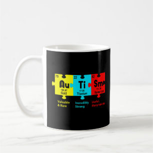 Taza De Café Autism Awareness Day Puzzle Chemical Element Chemi