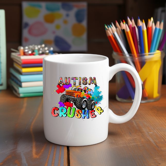 Taza De Café Autism Awareness Dump Truck Mug (Subido por el creador)