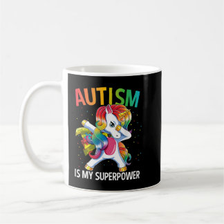 Taza De Café Autism Is My Superpower Dabbing Unicorn 