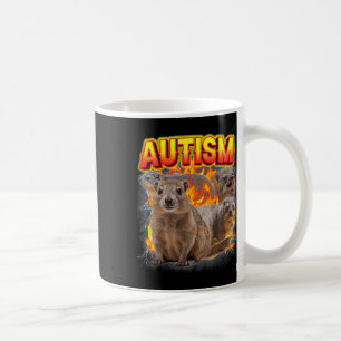 Taza De Café Autism Rock Hyrax Inapropiado Divertido Extraño Es