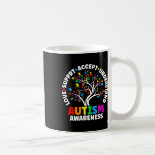 Taza De Café Autismo Amor Acepta Apoyar El Autismo Autista Awar