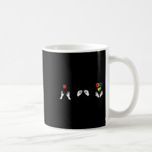 Taza De Café Autismo asl quiere más aceptación asd conciencia h
