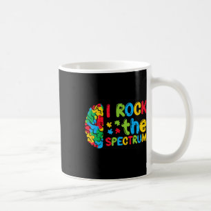 Taza De Café Autismo Cerebro I Rock The Spectrum Awareness Boys