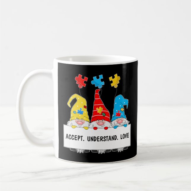 Taza De Café Autismo Conciencia camisetas regalos para mamás, p (Izquierda)