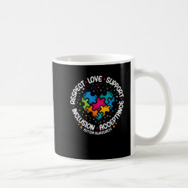 Taza De Café Autismo Conciencia Respeto Amor Apoyo Autismo Azul