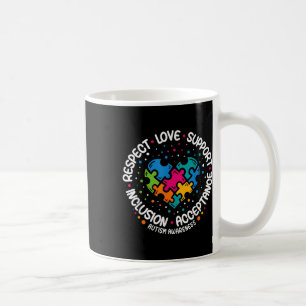 Taza De Café Autismo Conciencia Respeto Amor Apoyo Autismo Azul