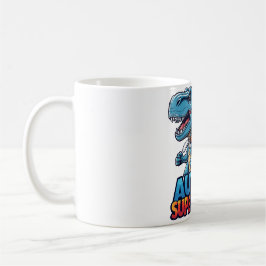 Taza De Café Autismo Conciencia sobre superpotencia T-Rex