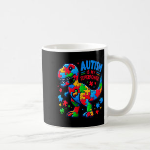 Taza De Café Autismo de Mujeres - Dinosaurio - Rompecabezas - A