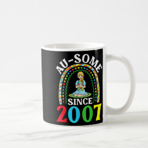 Taza De Café Autismo Impresionante Genial Desde 2007 Feliz 19 C