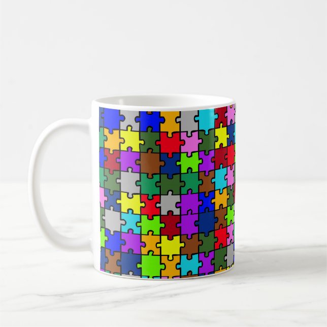 Taza De Café Autismo jigsaw (Izquierda)