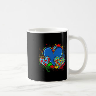 Taza De Café Autismo Mamá Acuarela Neurodiversidad Cardíaca