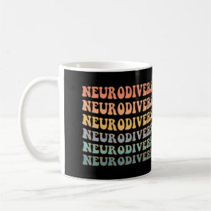 Taza De Café Autismo mamá Neurodiversidad arcoiris hermosaNeur