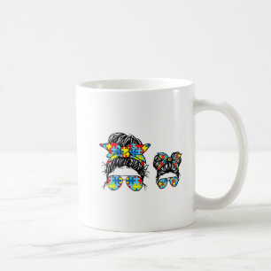 Taza De Café Autismo Mamá Y Niño Vida Desordenada Gafas De Sol