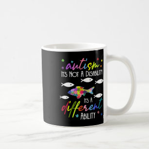 Taza De Café Autismo no una discapacidad es una habilidad difer