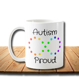 Taza De Café Autismo Orgullosa Neurodiversidad Aceptación Arcoi