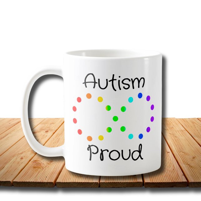 Taza De Café Autismo Orgullosa Neurodiversidad Aceptación Arcoi (Subido por el creador)