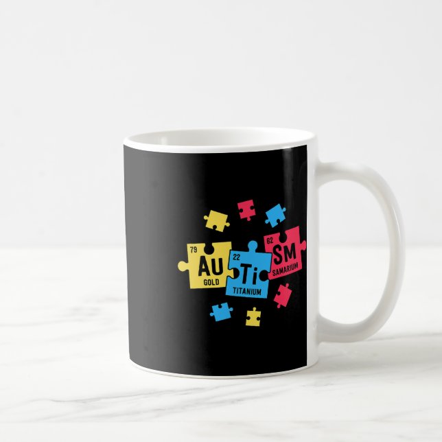 Taza De Café Autismo Para Los Profesores Sped Elementos De Tabl (Derecha)