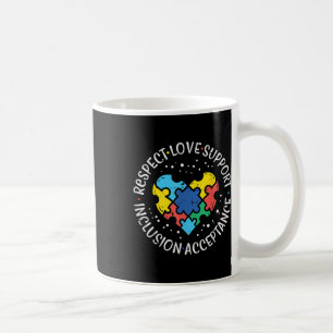 Taza De Café Autismo Respeto Amor Inclusión Conciencia