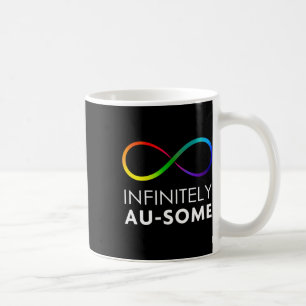 Taza De Café Autismo rojo en lugar de autismo - Infinito Au-som
