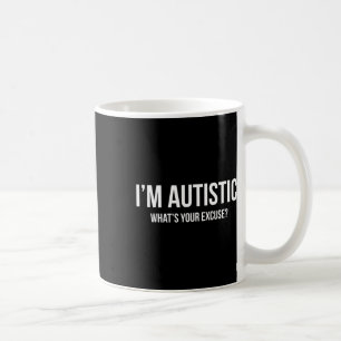 Taza De Café Autismo sarcástico - Soy autista