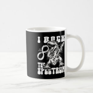 Taza De Café Autismo Trex Autismo Infinito I Rock The Spectrum 