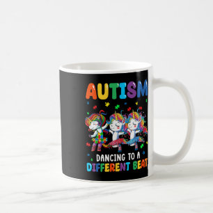 Taza De Café Autismo Unicornio Bailando Al Compás Diferente Aut