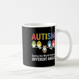 Taza De Café Autismo viendo el mundo desde un ángulo diferente