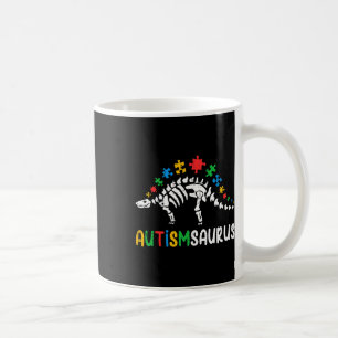 Taza De Café Autismsaurus Dinosaur Niños Infantes Autismo Conci