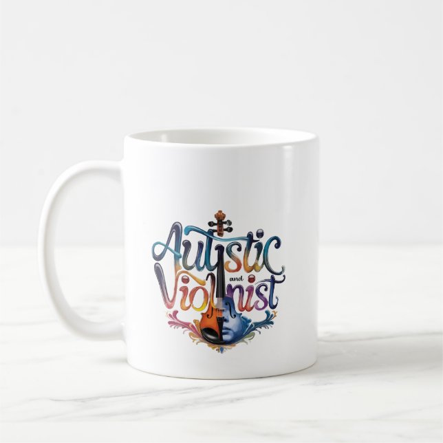 Taza De Café Autistic and violinist (Izquierda)