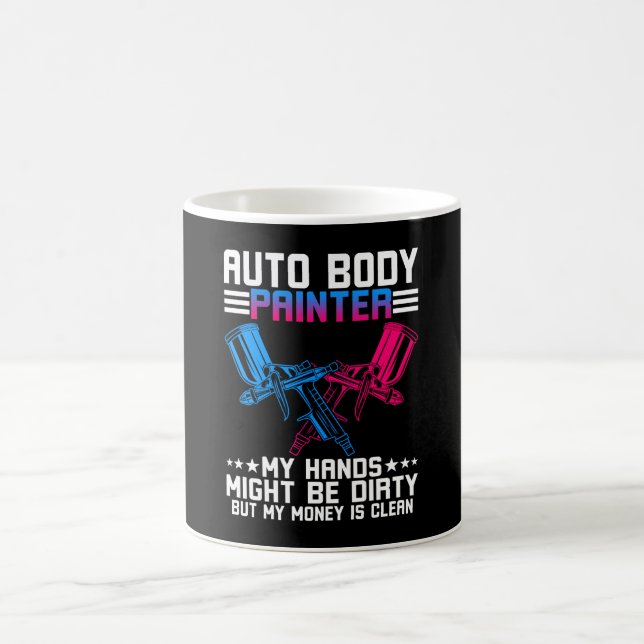 Taza De Café Auto Body Painter Spray Gun (Centro)