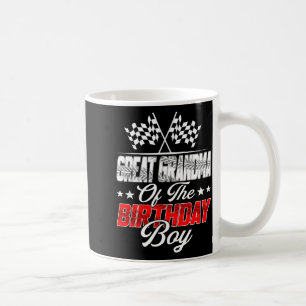 Taza De Café Auto de carreras Bisabuela del niño de cumpleaños
