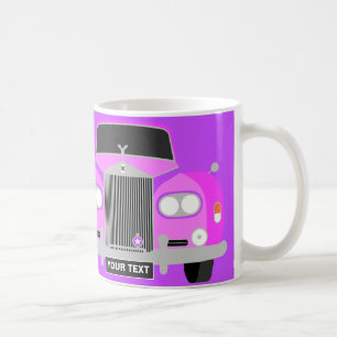 TAZA DE CAFÉ AUTO DE LÍNEA DE LÍQUIDO DE LUJO PERSONALIZADO POR