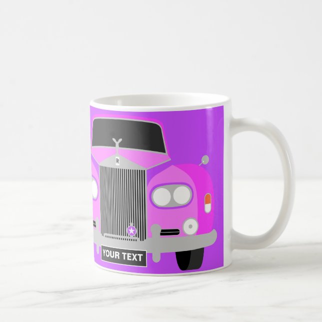 TAZA DE CAFÉ AUTO DE LÍNEA DE LÍQUIDO DE LUJO PERSONALIZADO POR (Derecha)