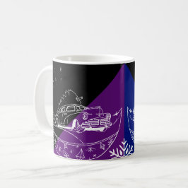 Taza De Café Auto y árbol
