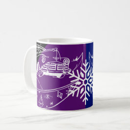 Taza De Café Auto y árbol
