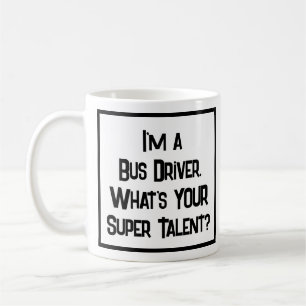 Taza De Café Autobús de Super Talento. Coffee Mug