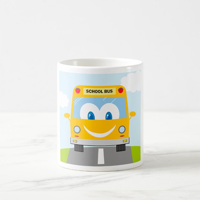 Taza De Café Autobús Escolar Amarillo Sonriente (Subido por el creador)