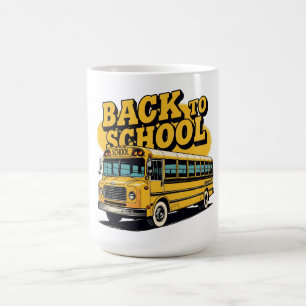 Taza De Café Autobús Escolar Retro Regreso a Clases Niños
