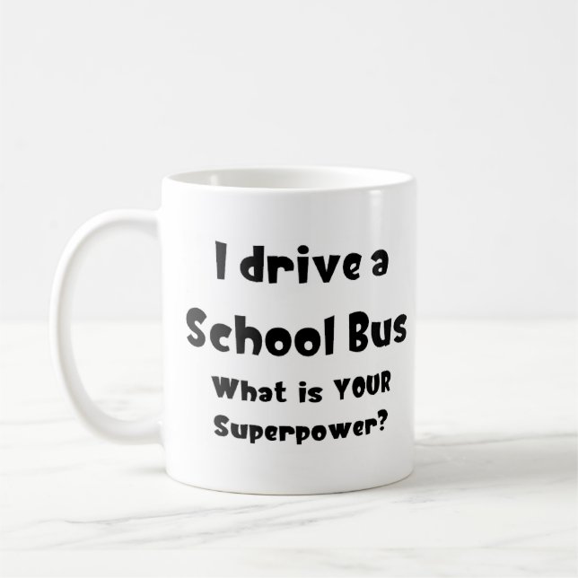 Taza De Café autobús escolar, yo manejo (Izquierda)