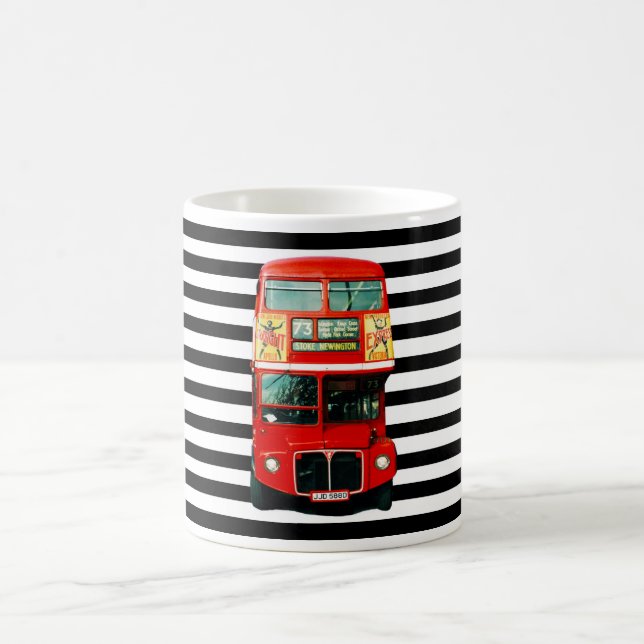 Taza De Café Autobús londinense en una camioneta (Centro)